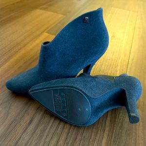 Grey Micro fiber Melissa Heel